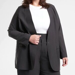 NWT Athleta Black Avenues Blazer Jacket Plus Size